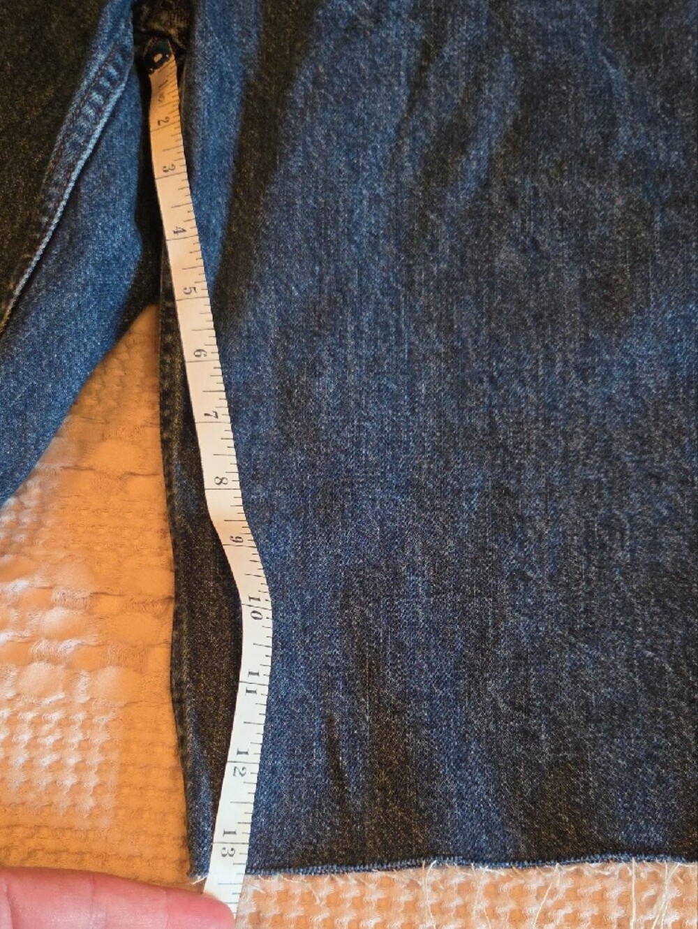 JW ANDERSON Dark Blue Denim Cutoff Shorts Size 29 - Picture 5 of 6